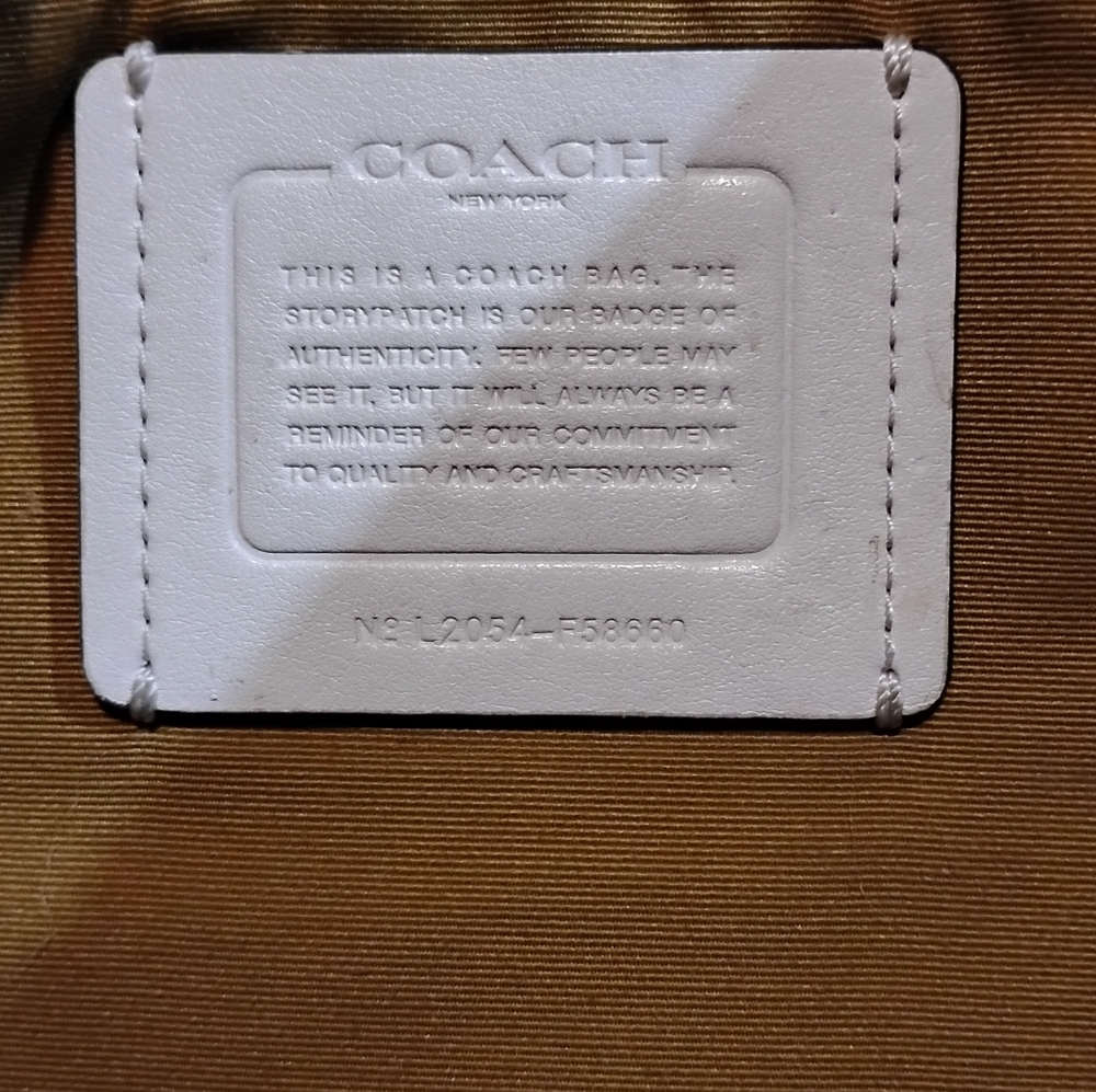 Coach Off-White Leather Tote - Picture 2 of 16